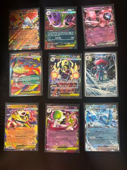 9 Pokemon Cards (SIR, Ex, Full Arts)