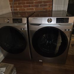 Samsung Smart Steam Super Speed Washer/ Gas Dryer
