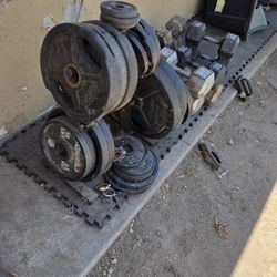 Weight Set, Dumbbells, Olympic Bar,etc ...