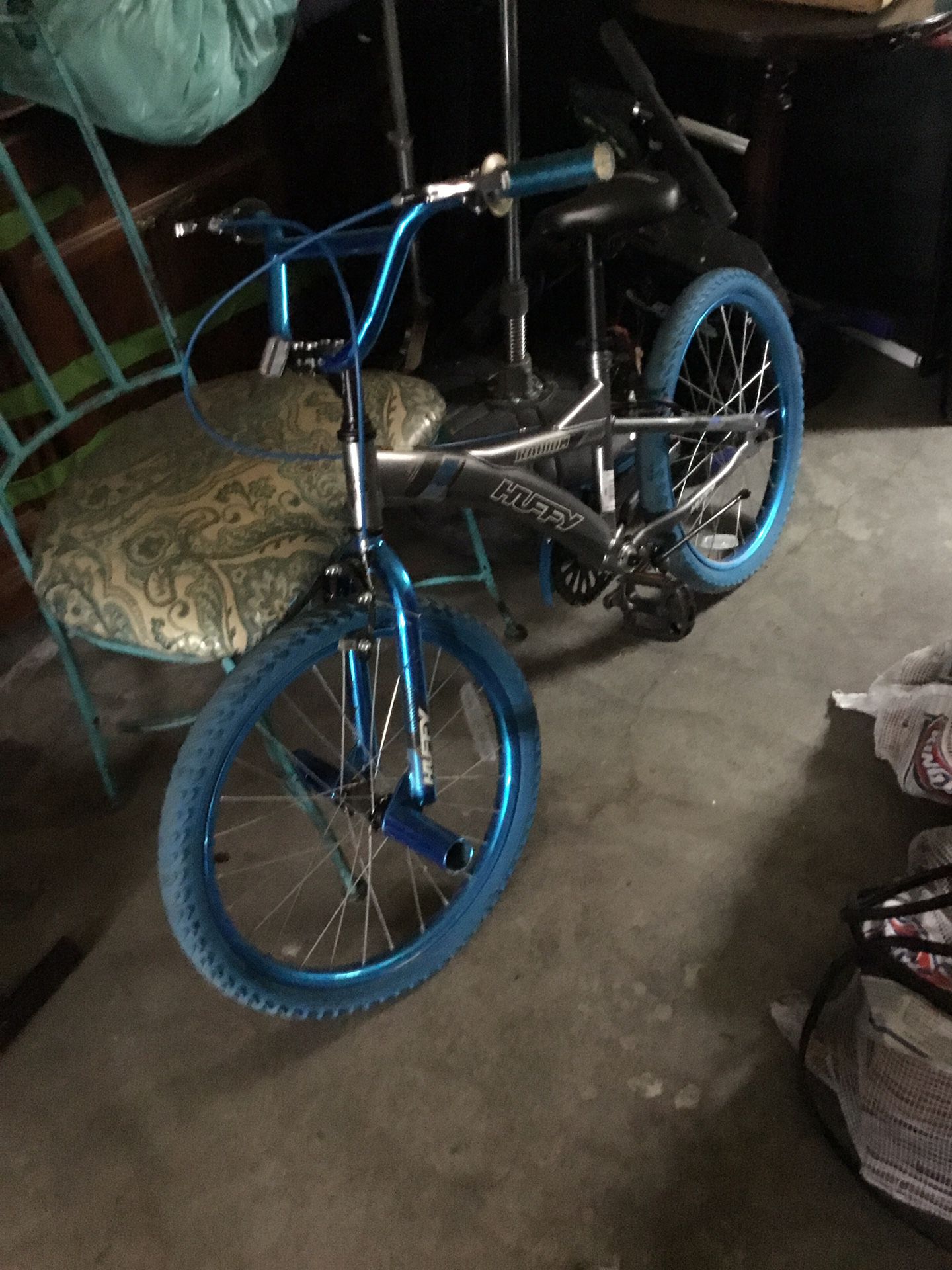 Blue Bmx Huffy Bike 