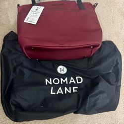 Travel Origami Tote From Nomad Lane Color Bordeaux Berry