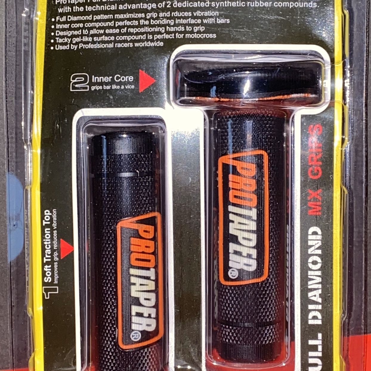 New ProTaper Motorcycle Handlebar Grips 7/8" 22MM Motorcycle Rubber Hand Grip Dirt Bike OffRoad Brand New in packing ProTaper Handle Bar Grips f