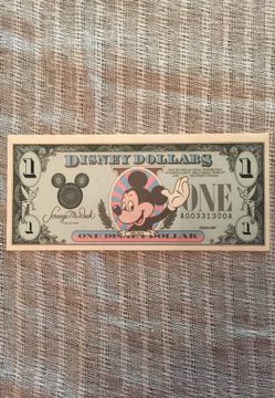 Disney Dollar $1 - Mickey - Scrooge McDuck - Rare Uncirculated