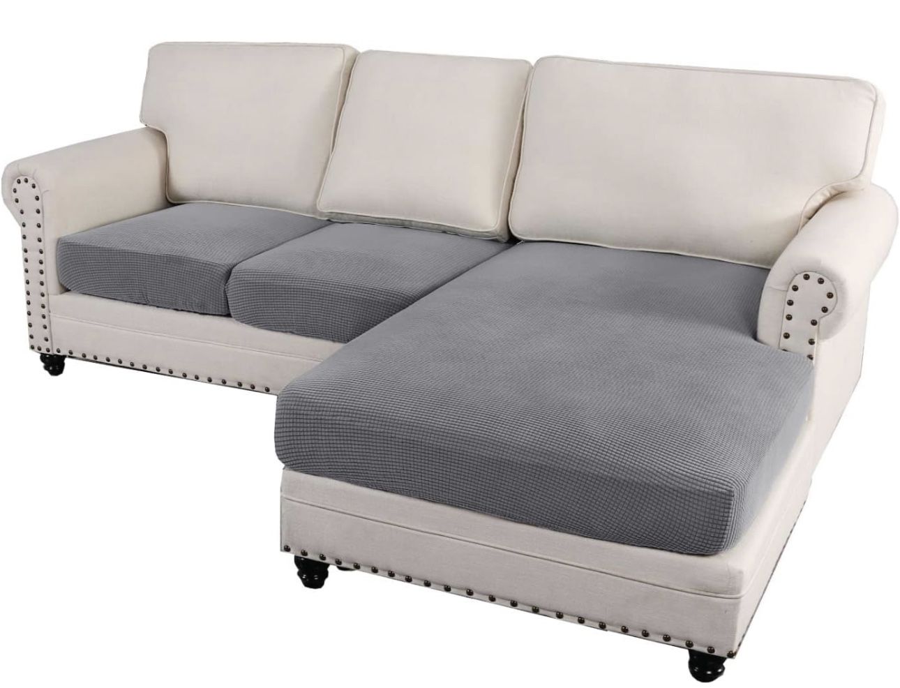 Sectional Sofa Covers Color Grey 