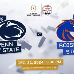 Qty(2) Fiesta Bowl Tickets - Section
124-L,
Row
B