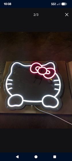 Hello Kitty Light Lamp & Mirror