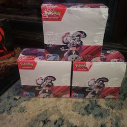 3 Pokemon Destined Rivals Booster Boxes 36 Packs Each!
