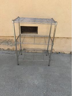 3-Tier Chrome Wire Shelving Unit / Storage Rack