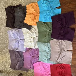 VOYJOY womens butt scrunch workout shorts