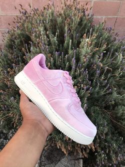 Nike Premium Air Force 1 “Velour Pink Rise” sz 9.0