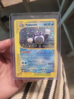 Poliwrath expedition holo e reader Pokémon card