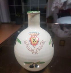 Vintage Hand Made Masseria Pavone 1743 Olive Oil Jug Puglia