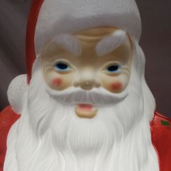 Vintage 1968 Empire Christmas Light Up Blow Mold Santa 48" with Toy Sack Bag