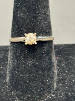 14k gold engagement ring #112066-3 MGC