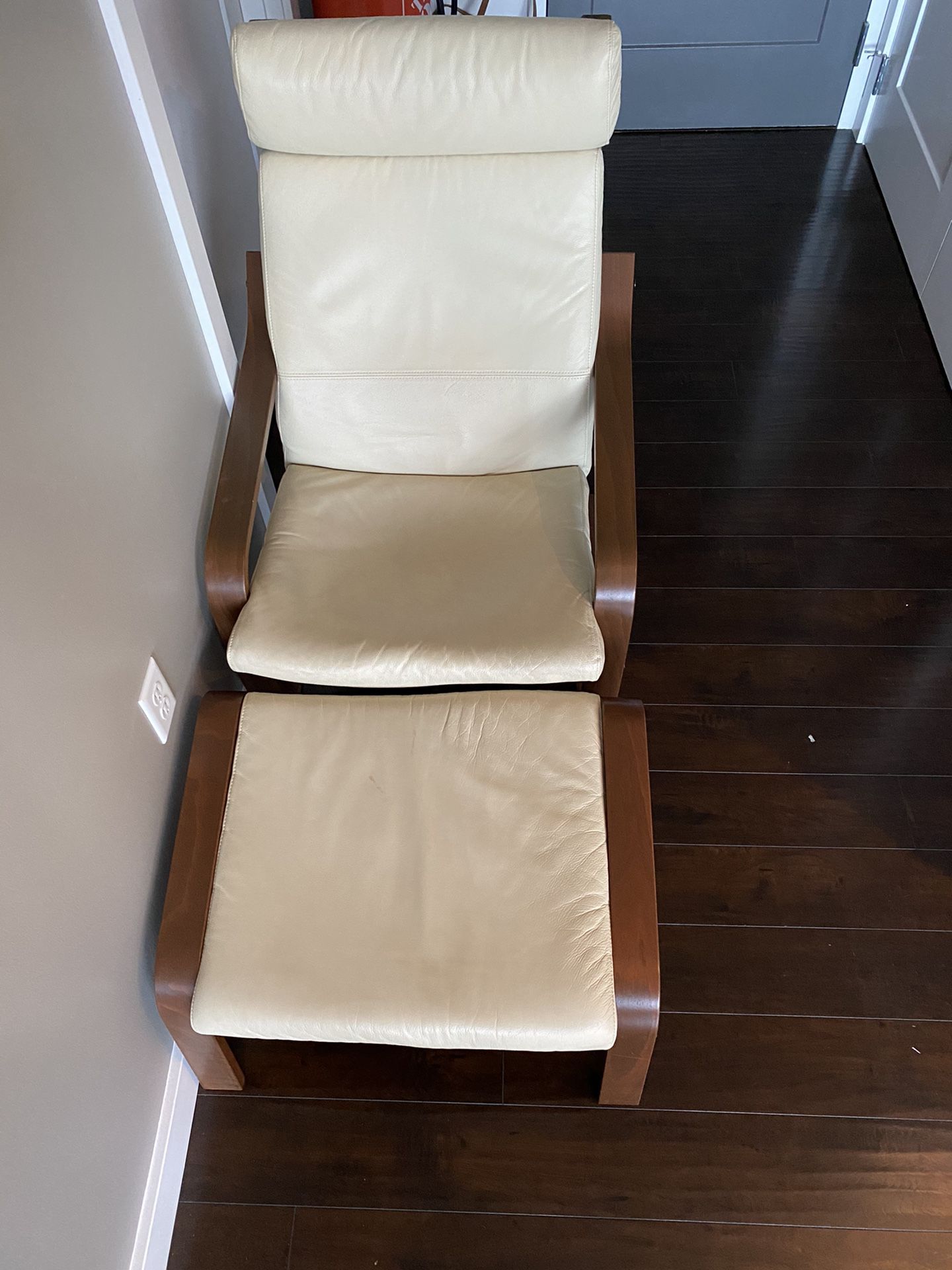 Ikea leather lounge chairs
