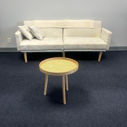 Suede Futon with Center Table