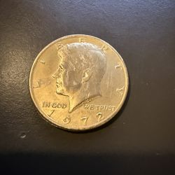 1972 JFK HALF DOLLAR GOLD PLATED