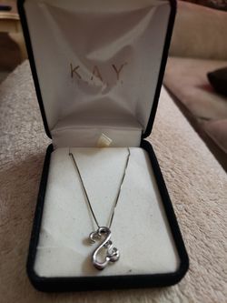 Kay Jewelers double heart necklace