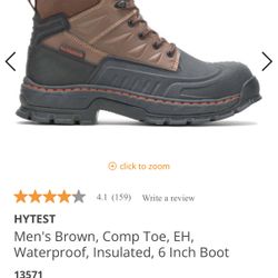 HYTEST Insulated Boot Size 10.5 Wide