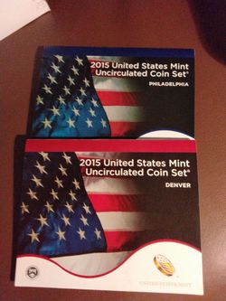 2015 US Mint Uncirculated Coin Set Philadelphia & Denver
