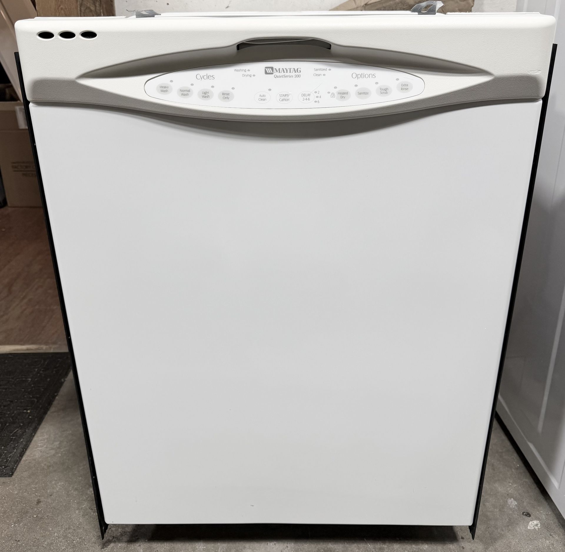 White Dishwasher Maytag
