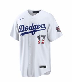 Shohei Ohtani Los Angeles Dodgers Nike USA 250 Fourth of July Home Stadium Jersey - White