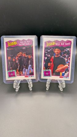 Will Smith NBA Hoops Jammin' Stay In School 1991 Trading Cards