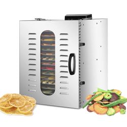 Commercial Stainless Steel Food Dehydrators for Food and Jerky 110V 