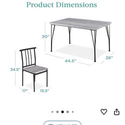 gray dining table 