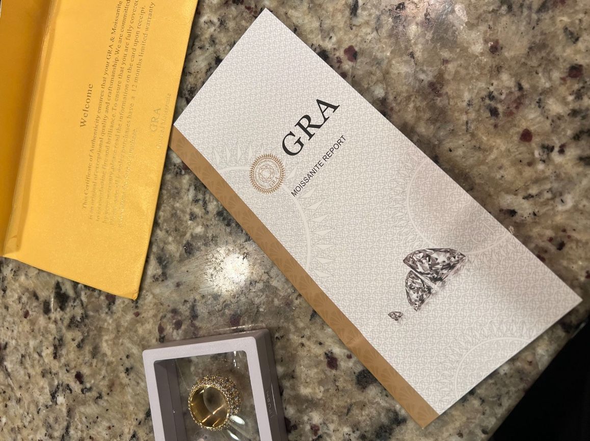 Moissanite Men’s Ring Size 10