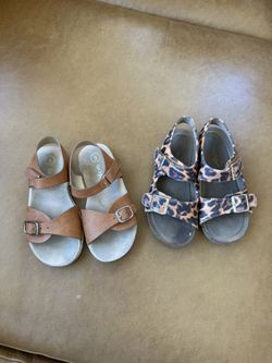 cat & jack sandals size 9 &10