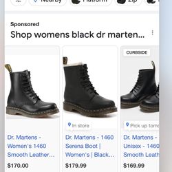 Brand New Doc Martin Combat Boots Women’s Size 11/Men’s 9 1/2