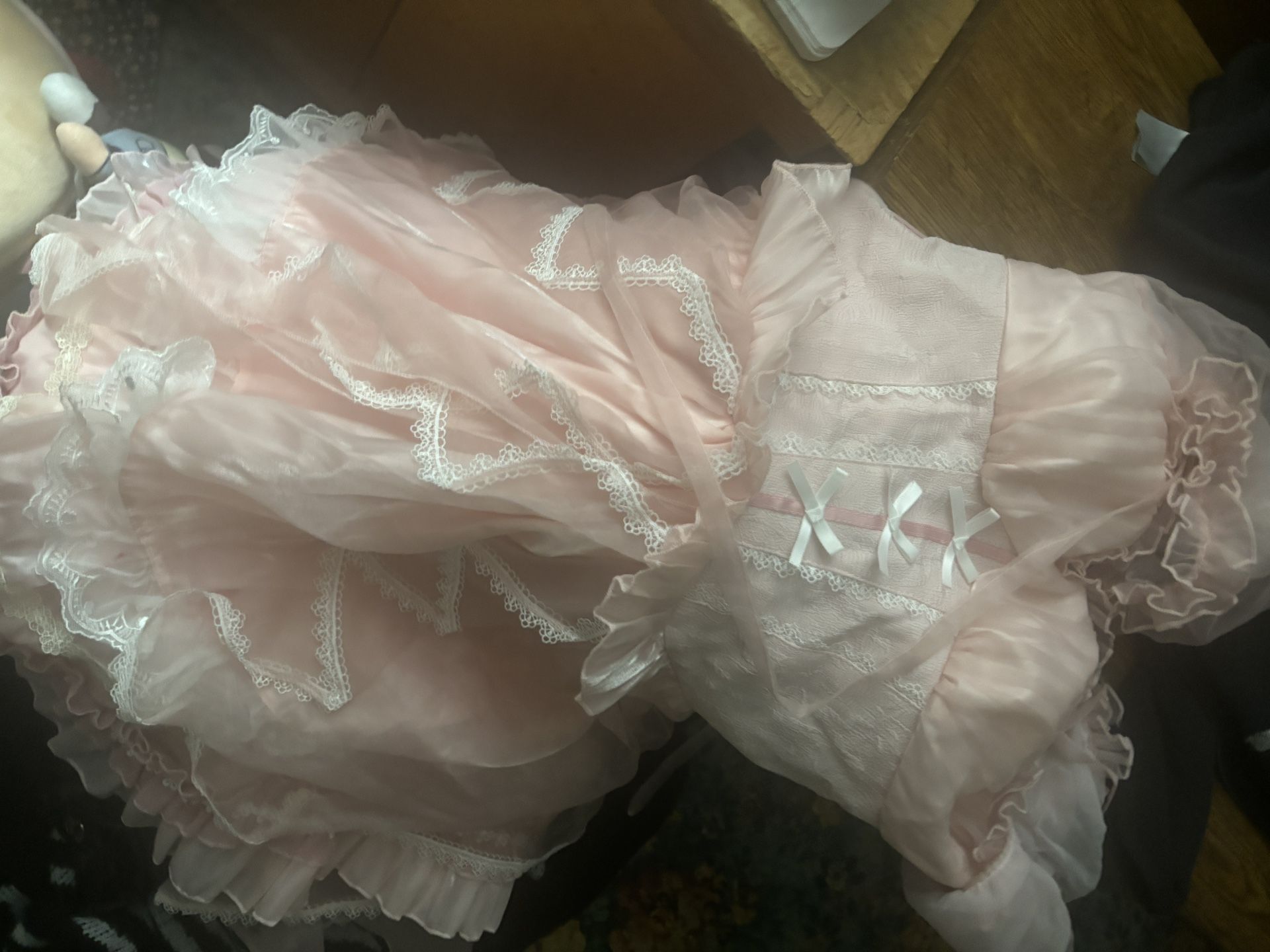 pink lace lolita dress