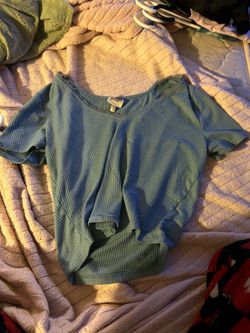 Women’s blue top