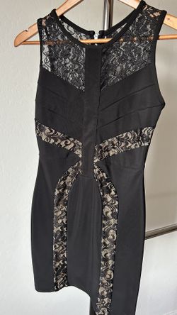 Ruby Rox Bodycon Black One Piece dress Size Small