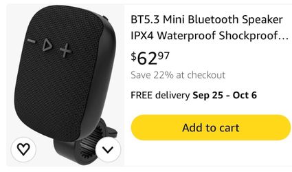 Bluetooth speaker for handle bar or belt, new