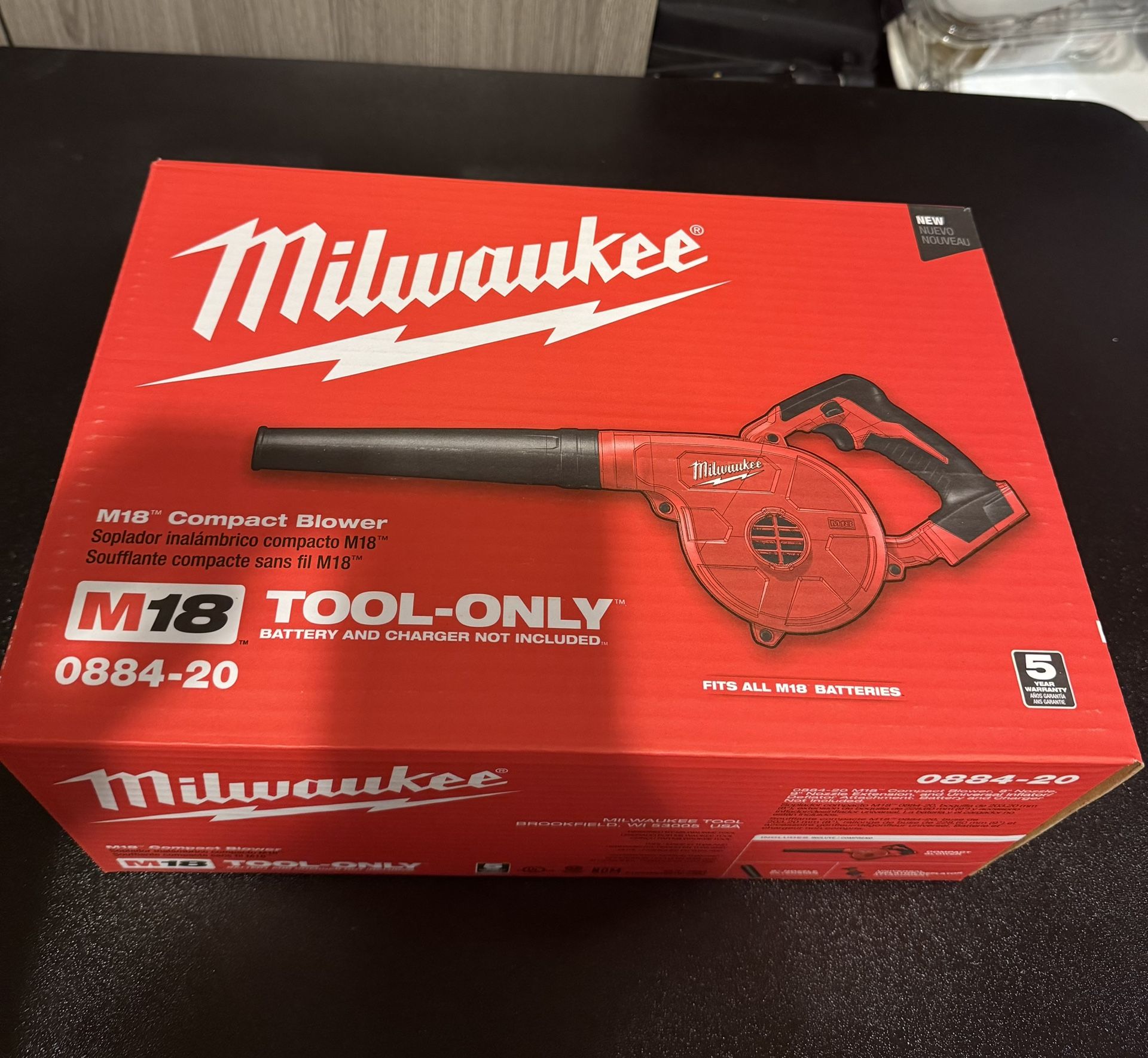 Milwaukee 0884-20 New Still In Box