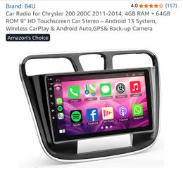 Touchscreen car radio