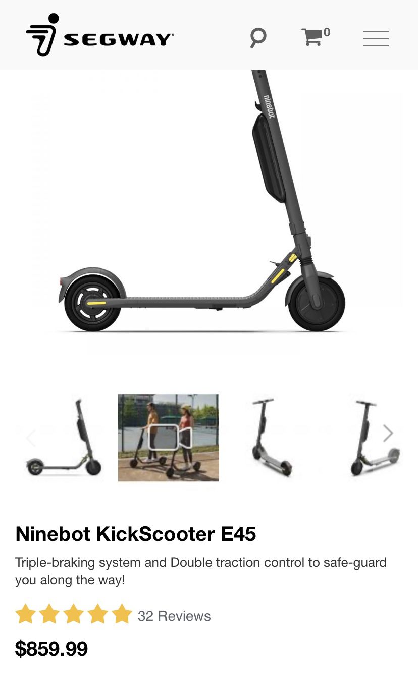 ninebot KickScooter E45 powered by SEGWAY