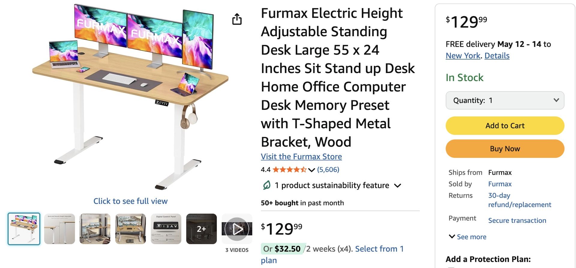 Adjustable High Standing Table
