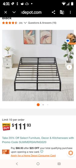 Full Size Bed Frame $15