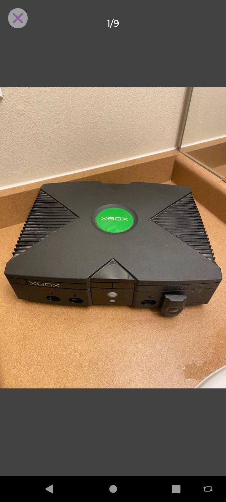 Microsoft Original Xbox Video Game Console X00336-001 W/DVD Playback Kit