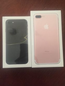 iPhone 7 32gb $550 brand new and iPhone 7 plus rose gold 128gb