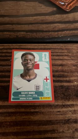 Red Bukayo Saka 2026 WC PANINI