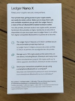 Ledger Nano X Crypto Hardware Wallet