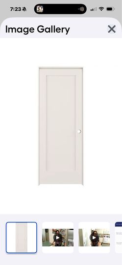 Reliabilt 30-in x 80-in Prime Solid Core 1 Panel Left Hand Pine Wood Single Prehung Interior Door