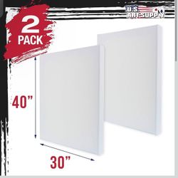 U.S. Art Supply X-Large Stretched Canvas for Painting 30x40 inch
