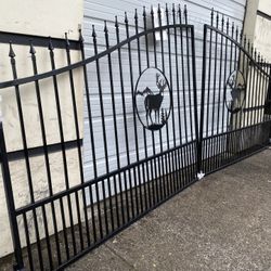 14’ 16’ 20’ Gate 10x7 Fence Gate Posts 