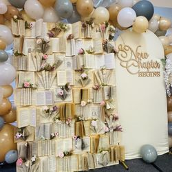 Book Wall Backdrop