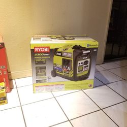 RYOBI 2,300-Watt Recoil Start Bluetooth Super Quiet Gasoline Powered Digital Inverter Generator with CO Shutdown Sensor